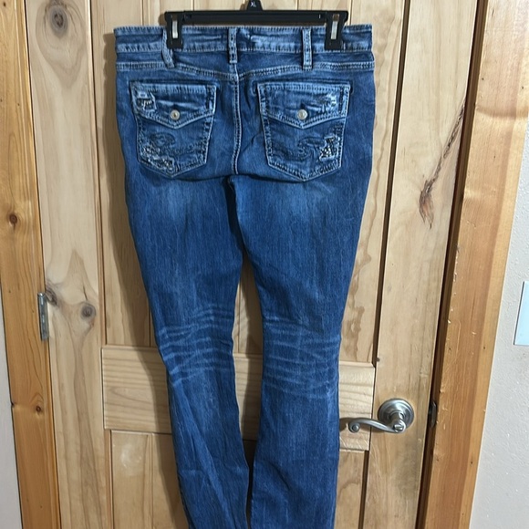 Silver Jeans Blue Elyse Slim Boot Cut Denim - Picture 2 of 5